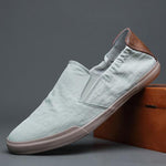 MEN'S CASUAL STITCHING CANVAS SLIP-ON SHOES 63220029S