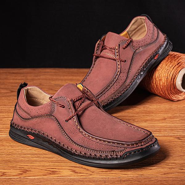 MEN'S CASUAL STITCHING LACE-UP SHOES 34548344S