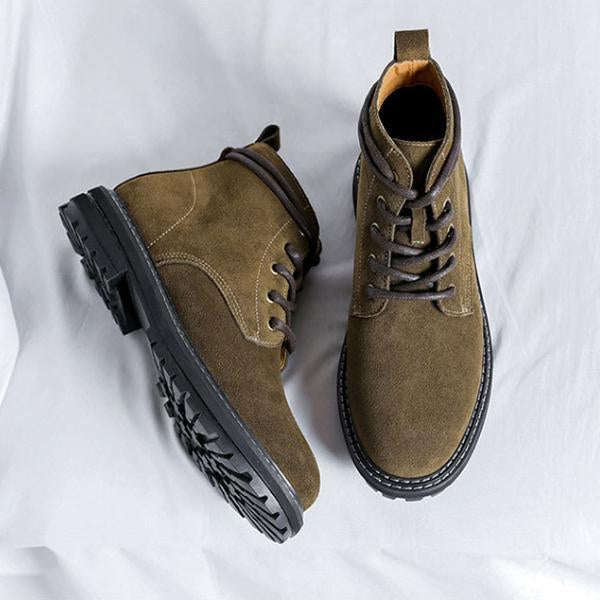 MEN'S CASUAL SUEDE LEATHER LACE-UP BOOTS 95706555S