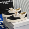 MEN'S LOW-TOP LACE-UP CONTRAST CANVAS SHOES 45148744S