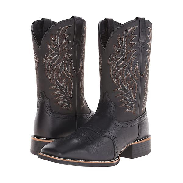 MEN'S RETRO EMBROIDERED WESTERN COWBOY BOOTS 68948976YL