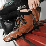 MEN'S RETRO HIGH TOP LACE UP BOOTS 90016859YL