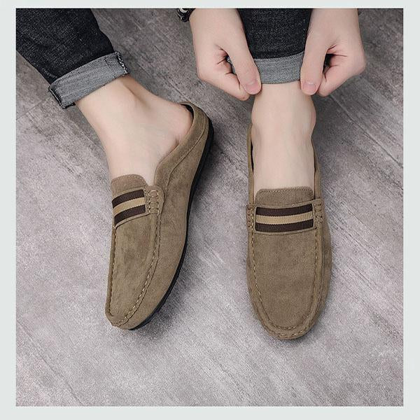 MEN’S SLIPPERS SLIP-ON LOAFERS CASUAL HALF LOAFERS SHOES 92879781YL