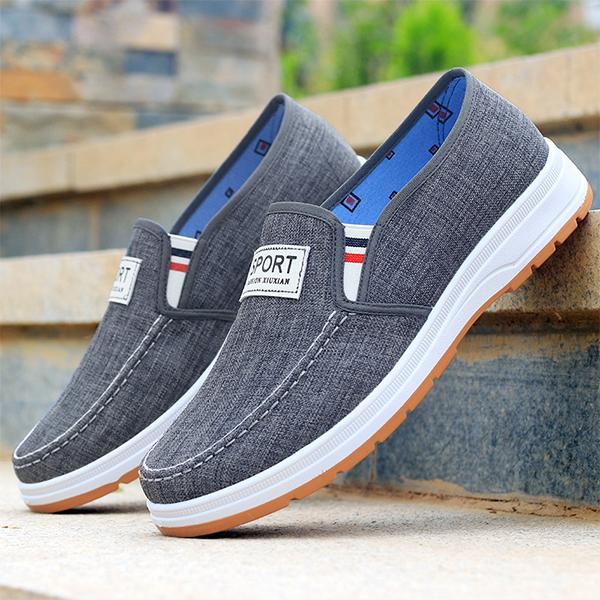 MEN'S CASUAL LIGHTWEIGHT BREATHABLE CANVAS SHOES 22708208S