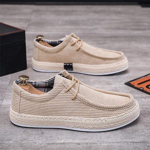 MEN'S CORDUROY CASUAL ESPADRILLE BOAT SHOES 26802247S