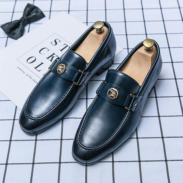 MEN'S STYLISH METAL DECORATION LOAFERS 57598230S