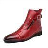 MEN'S STYLISH RIVET POINTED TOE CASUAL RETRO ANKLE BOOTS 38395405S