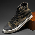 MEN'S CLASSIC LACE-UP RETRO CAMOUFLAGE CANVAS SHOES 61198095S