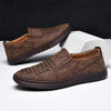 MEN'S FLAT HAND-SEWN SLIP-ON CASUAL SHOES 89090104S