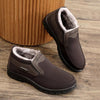 MEN'S CASUAL WARM PLUSH SLIP-ON COTTON SHOES 28175313S