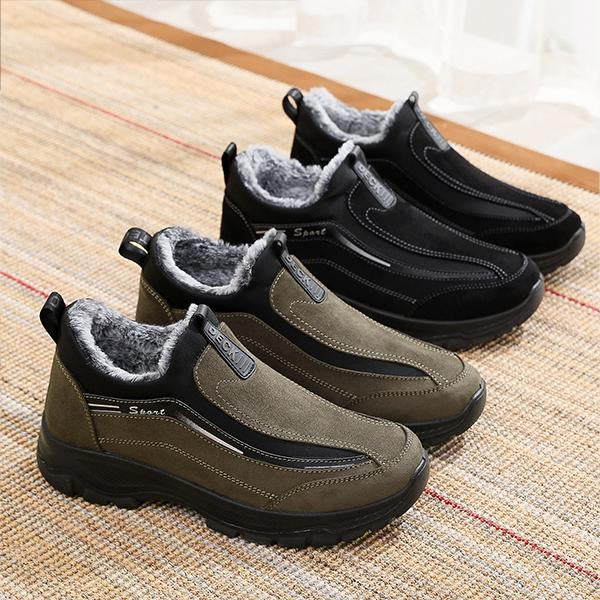 MEN'S SPORTS PLUSH LINING SLIP-ON CASUAL SHOES 80477781S