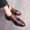 MEN'S BROGUE BUSINESS COLOR BLOCK WEDDING SHOES 60968195S