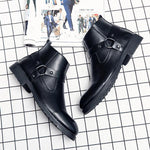 MEN'S SIDE ZIP LEATHER BOOTS 42181289YL