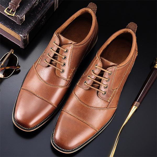 MEN'S CASUAL RUBBER SOLED BUSINESS DRESS SHOES 71036395S