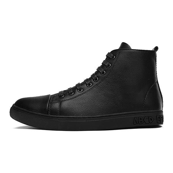 MEN'S STYLISH CASUAL SIDE ZIPPER LACE-UP SHOES 96928390S