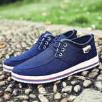 MEN'S LACE-UP DAILY CASUAL SPORTS CANVAS SHOES 60787990S