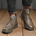 MEN'S WARM CASUAL HIGH TOP LACE UP BOOTS 56037250S