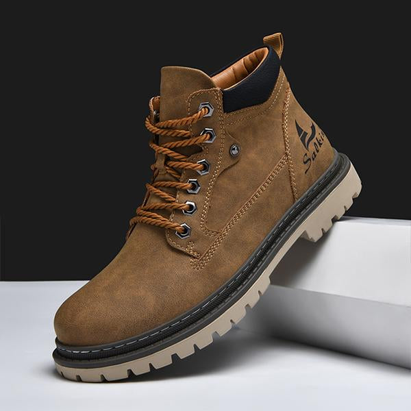 MEN'S TRENDY MID-TOP WORK STYLE BOOTS 49836180S