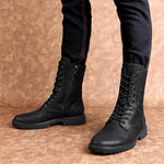 MEN'S CLASSIC CASUAL BIKER LACE UP BOOTS 26748299YL