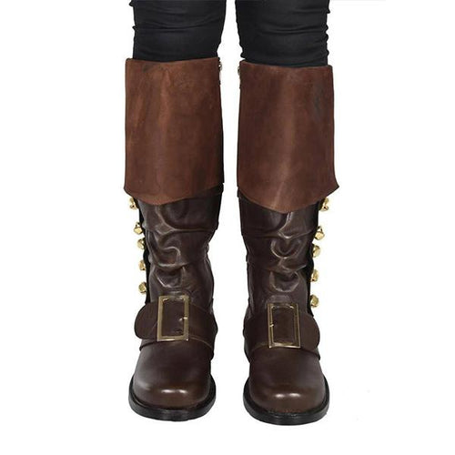 MEN'S VINTAGE BUTTON DETAIL KNEE-HIGH CUFFED BOOTS 66635530S