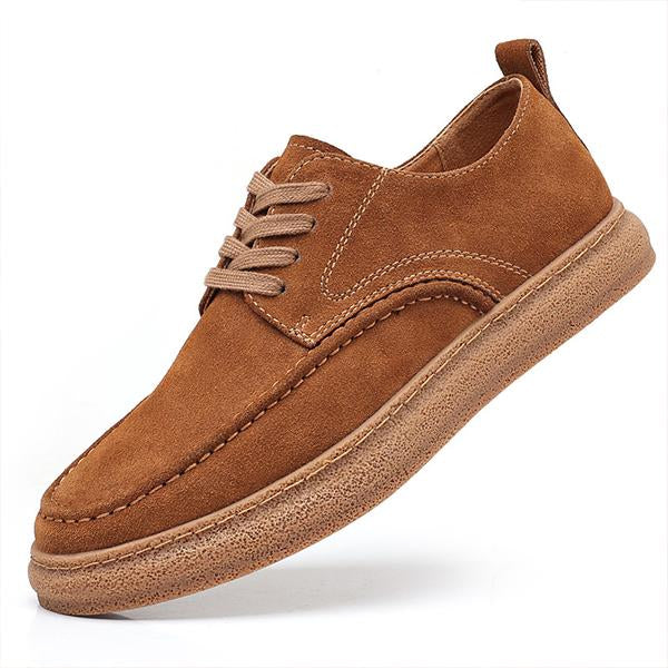 MEN'S LOW-CUT SUEDE THICK-SOLED SNEAKERS 83291280S