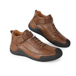 MEN'S RETRO BREATHABLE CASUAL LEATHER SHOES 06102419YL