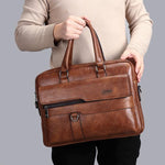 MEN'S BUSINESS HORIZONTAL CROSS-BODY BRIEFCASE 87400250S