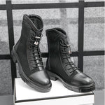 MEN'S UNIQUE BREATHABLE DESIGN LACE UP BOOTS 02790544YL