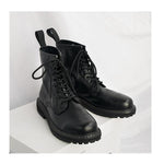 MEN'S WARM LINED FAUX FUR BLACK CASUAL LACE UP BOOTS 76991650YL