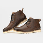 MEN'S RETRO CARVED DECORATION LACE-UP DESERT BOOTS 69689777S