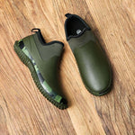 MEN'S LOW-TOP RUBBER SHORT-TUBE WATERPROOF RAIN BOOTS 09023847S