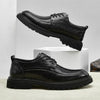 MEN'S STYLISH CASUAL LACE-UP GROOM SHOES 85351546S