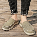 MEN'S CASUAL WEAR-RESISTANT CANVAS HALF SLIPPERS 87392308S