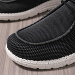 MEN'S LACE-UP COMFORTABLE MESH CASUAL SHOES 62397037S