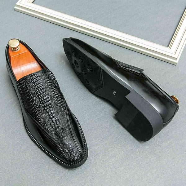 MEN'S STYLISH SLIP-ON POINTED TOE DRESS SHOES 26868352S