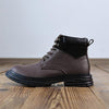 MEN'S FASHIONABLE LACE UP LEATHER BOOTS 88734687YL