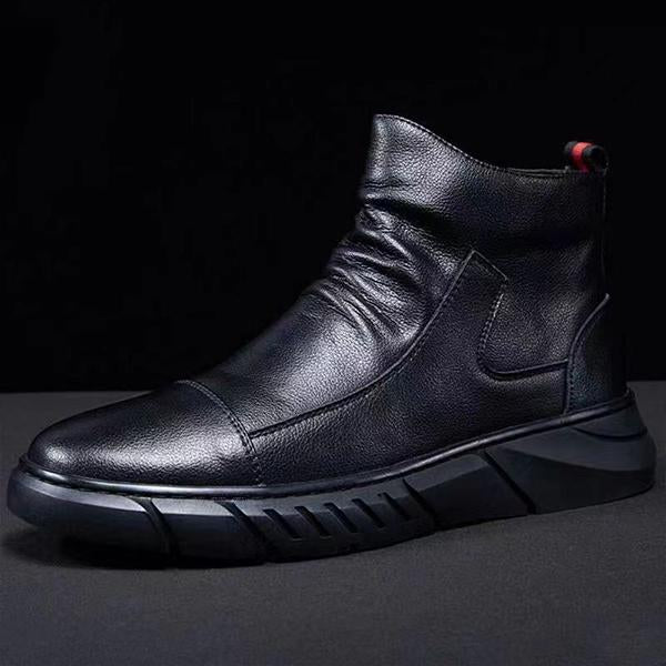 MEN'S CASUAL CONVENIENT SIDE ZIPPER ANKLE BOOTS 68818334S