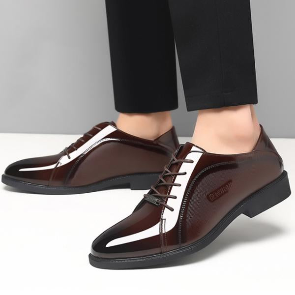 MEN'S CASUAL BUSINESS GLOSSY DRESS SHOES 51704045S