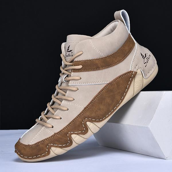 MEN'S CASUAL CONTRAST COLOR LACE-UP SNEAKERS 00305851S