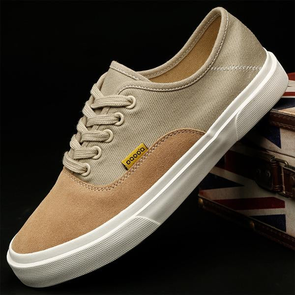 MEN'S BREATHABLE CLASSIC CONTRAST COLOR CANVAS SHOES 94480016S