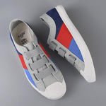 MEN'S CASUAL CONTRAST COLOR SLIP-ON CANVAS SHOES 76427249S