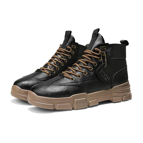 MEN'S THICK SOLE WORK LACE UP BOOTS 90451059S