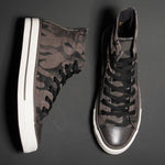 MEN'S CLASSIC LACE-UP RETRO CAMOUFLAGE CANVAS SHOES 61198095S