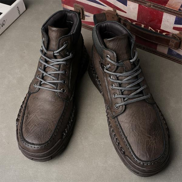 MEN'S CASUAL VINTAGE LACE UP ANKLE BOOTS 78180456S