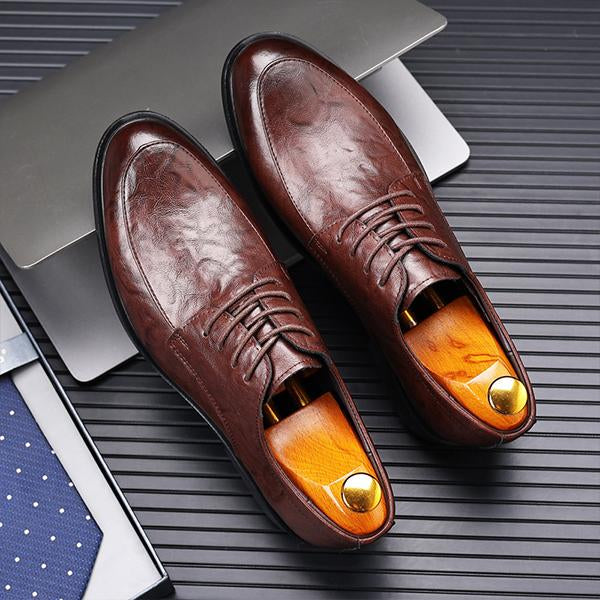 MEN'S HAND-SCRATCHED BUSINESS CASUAL WEDDING SHOES 20362779S