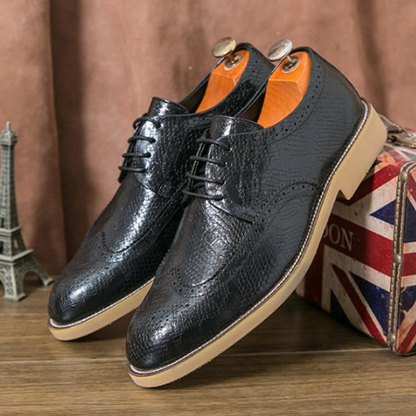 MEN'S STYLISH VINTAGE BROGUE DRESS SHOES 01494288S