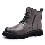 MEN'S FASHION SIDE ZIPPER HIGH TOP LACE UP BOOTS 05593128S