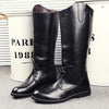 MEN'S BLACK SOFT LEATHER BACK ZIPPER COWBOY BOOTS 49443979YL