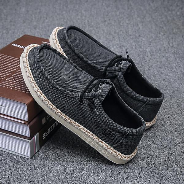 MEN'S RETRO CASUAL DRIVING BREATHABLE CANVAS SHOES 47958728S