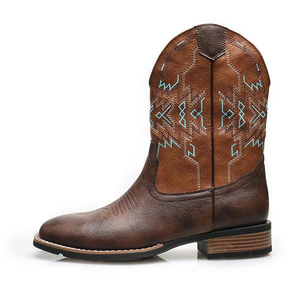 MEN'S RETRO WESTERN COWBOY KNIGHT BOOTS 45705539YL